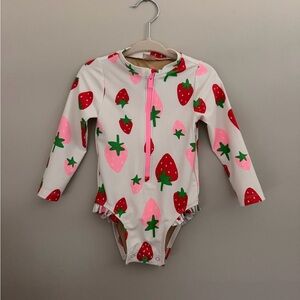 Old Navy 12-18mo Strawberry Rashguard Swimsuit